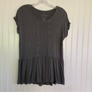 American Eagle Outfitters grey, soft & sexy tee, SIZE XS